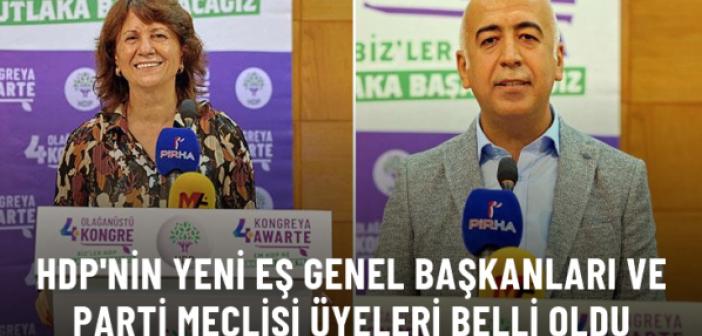 HDP nin yeni eş genel başkanları ve Parti Meclisi üyeleri belli oldu