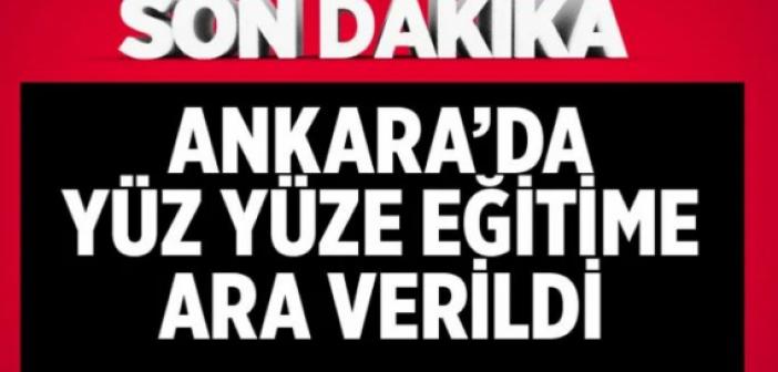 Ankara'da eğitime ara verildi