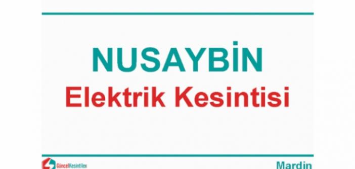 Pazar günü Nusaybin kırsal mahallelerinde elektrik kesintisi