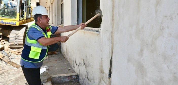 Askeri gazinonun yeri yeşil alan olarak Midyat'a kazandırılıyor