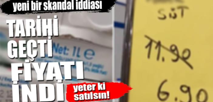 Son kullanma tarihi geçen sütü indirimle sattılar