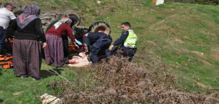 Bolu’da traktör devrildi: Dede öldü, torunu yaralandı