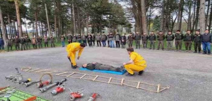 Bolu’da orman yangınlarına karşı tatbikat yapıldı