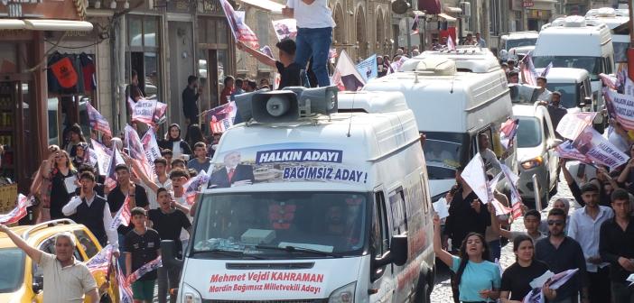 Mardin’de “Vejdi Kahraman”a destek yürüyüşü