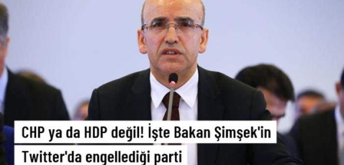 Mehmet Şimşek, Vatan Partisi'ni Twitter'da engelledi