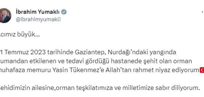 Yangına müdahale ederken dumandan etkilenen orman memuru kurtarılamadı