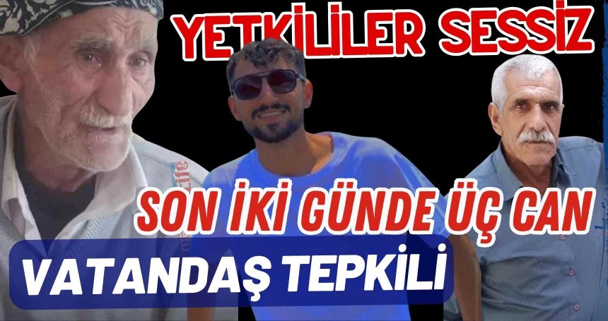 2 günde 3 can aldı! Kimseden SES YOK!