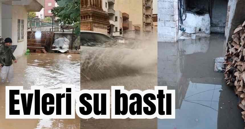 Mardin ve Kızıltepe'de sağanak: Evleri su bastı