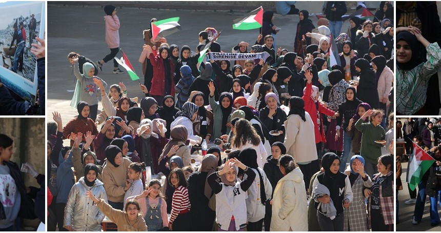 İmam hatipli öğrencilerden Filistin yararına kermes