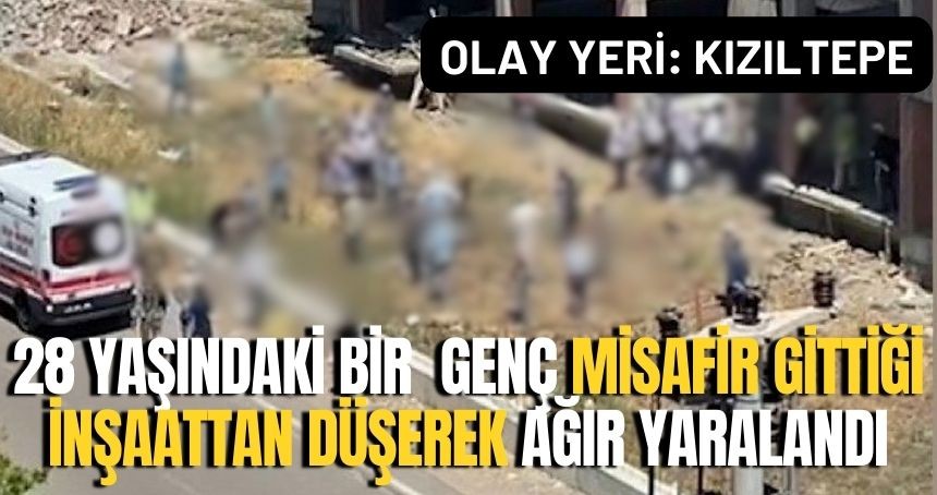 İnşaattan Düşen Genç Ağır Yaralandı