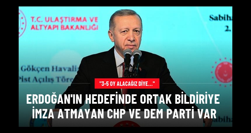 Erdoğan: 3-5 oy alacağız diye bölücü hainlere kapı kulu olanlara meydanı asla bırakmayacağız