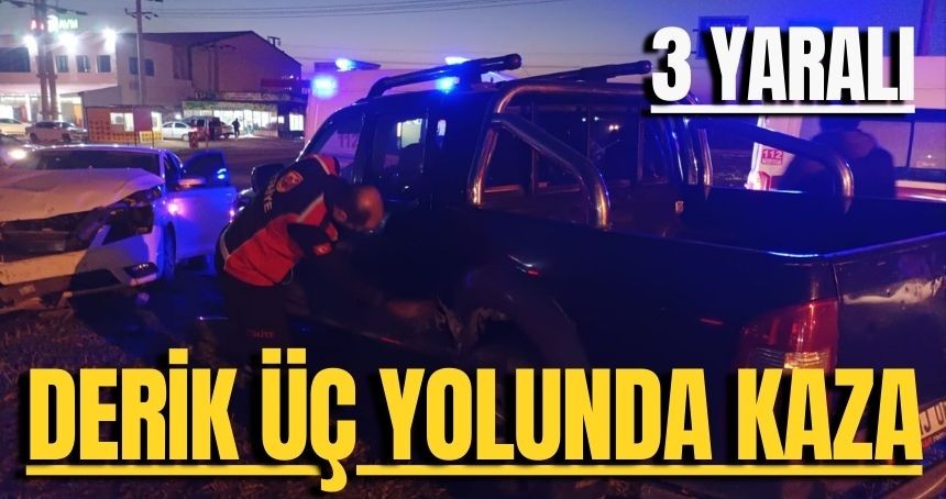 Derik Üçyolunda Kaza: 3 Yaralı