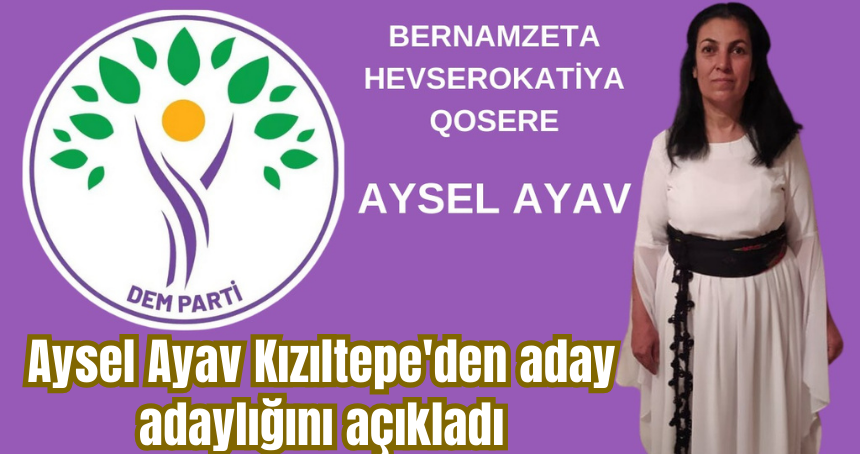 Aysel Ayav Kızıltepe'den aday adaylığını açıkladı