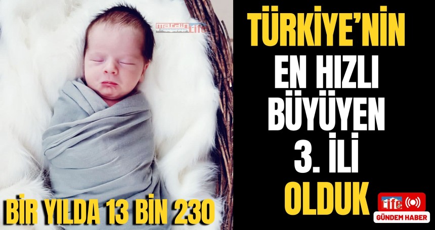 Türkiye'de 520 bin 723, Mardin'de ise 13 bin 230 bebek dünyaya geldi!