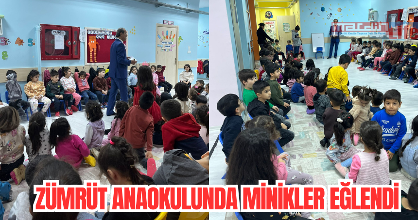 Zümrüt anaokulunda minikler eğlendi