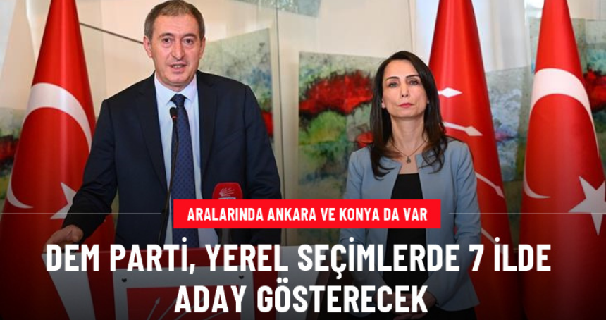 DEM Parti yerel seçimlerde 7 ilde aday gösterecek! İşte o iller