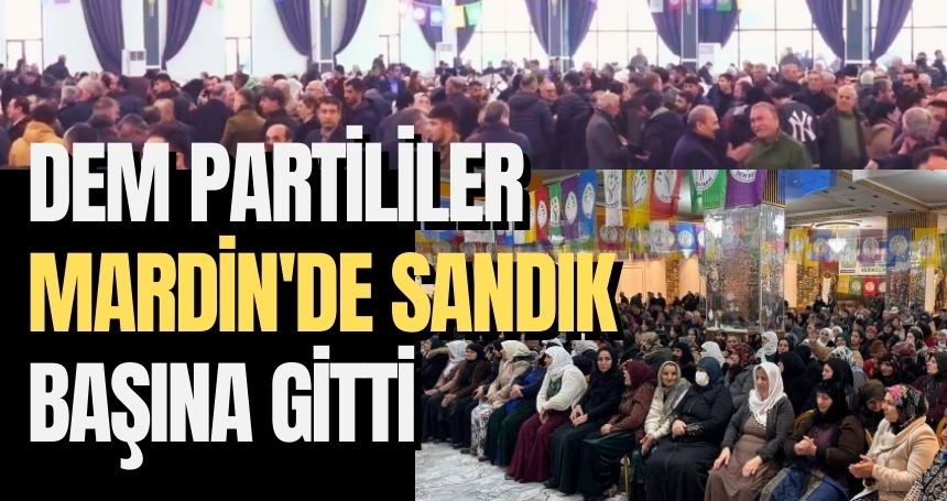 DEM Partililer Mardin'de Sandık Başına Gitti