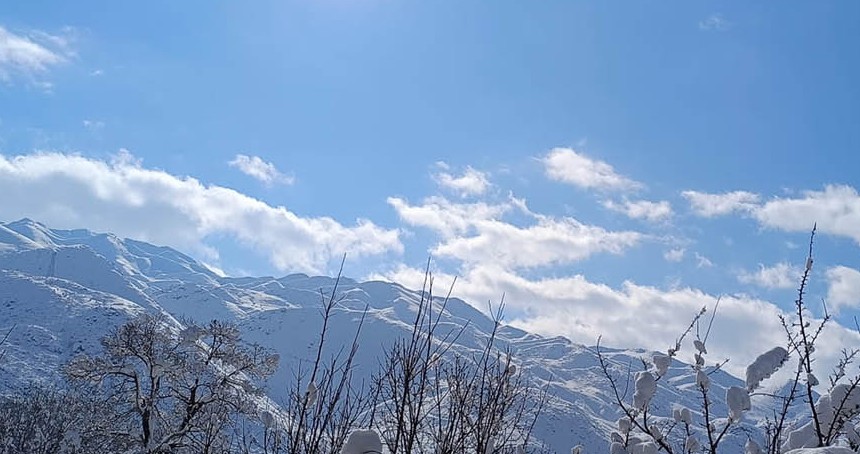 Kar yağışı yerini güneşli havaya bıraktı