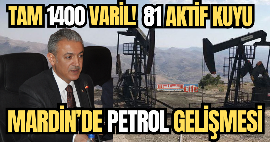 Vali Akkoyun: Mardin'de 81 Petrol kuyusu aktif çalışıyor