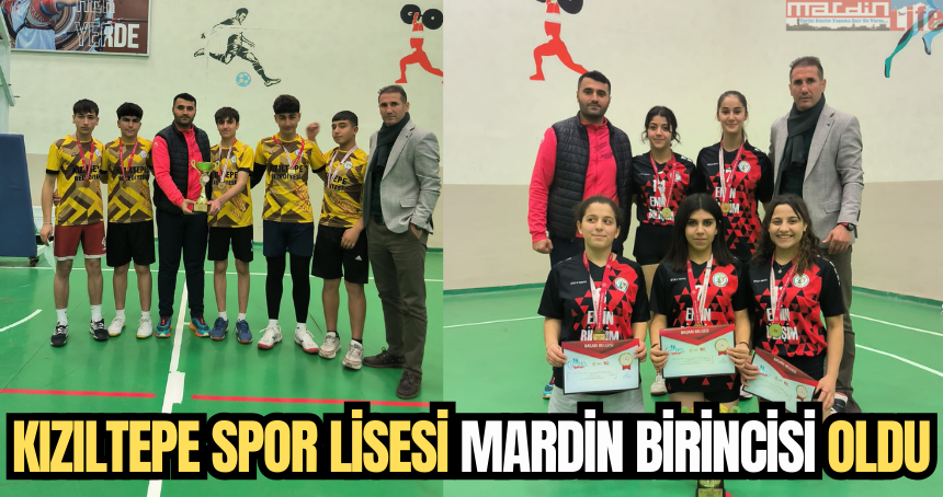 Kızıltepe spor lisesi Mardin birincisi oldu