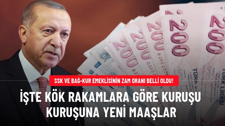 SSK ve Bağ-Kur emeklisinin zam oranı belli oldu! İşte kuruşu kuruşuna ek zamlı maaşlar