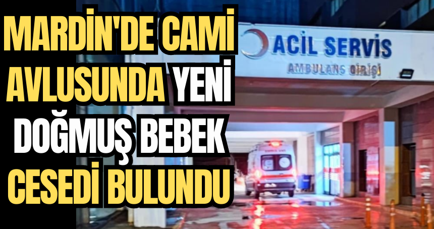 Mardin'de cami avlusunda yeni doğmuş bebek cesedi bulundu