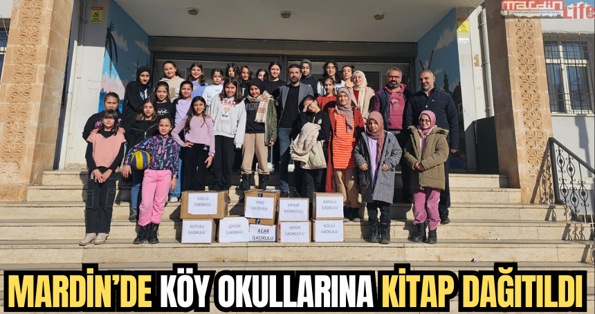 Mardin’de köy okullarına kitap dağıtıldı