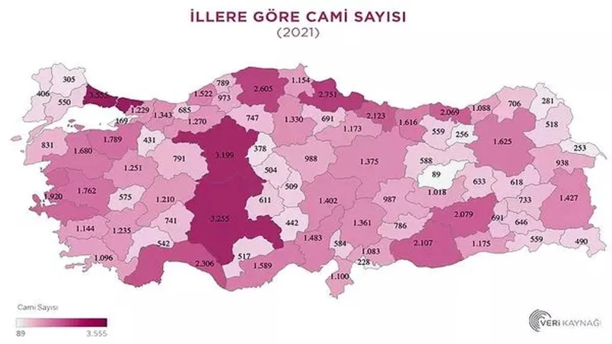 En çok hangi şehrimizde cami var? İşte il il cami sayıları