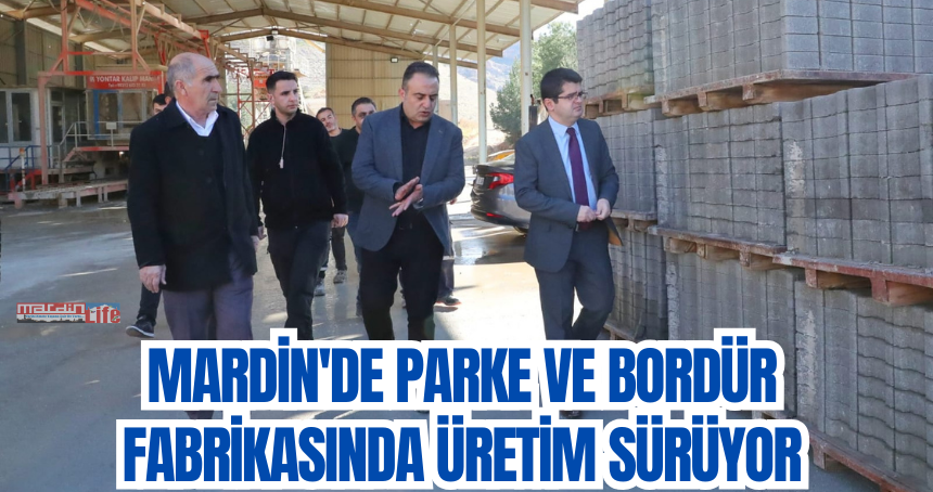 Mardin'de Parke ve Bordür fabrikasında üretim sürüyor