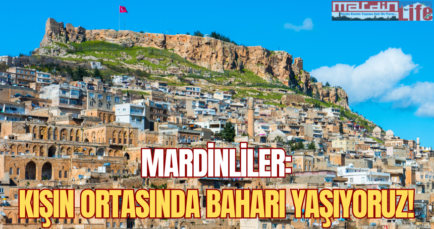 Mardinliler: Kışın ortasında baharı yaşıyoruz!