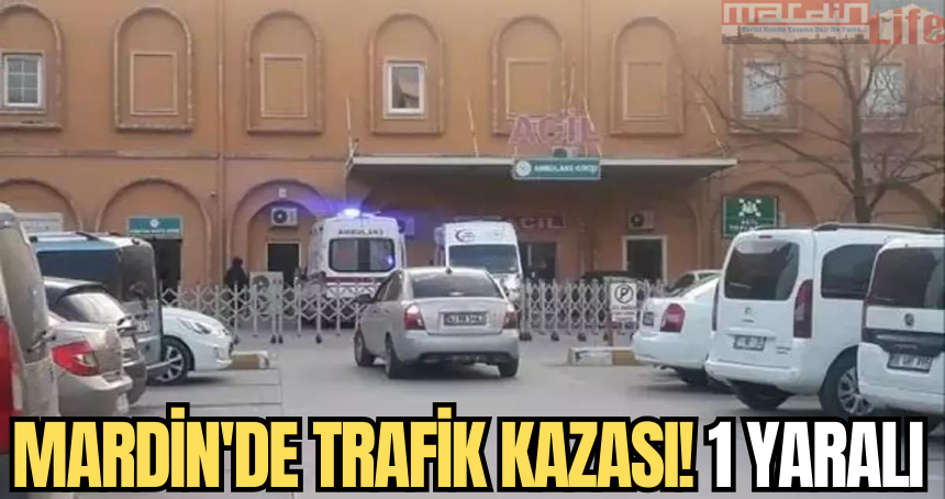 Mardin'de trafik kazası! 1 Yaralı