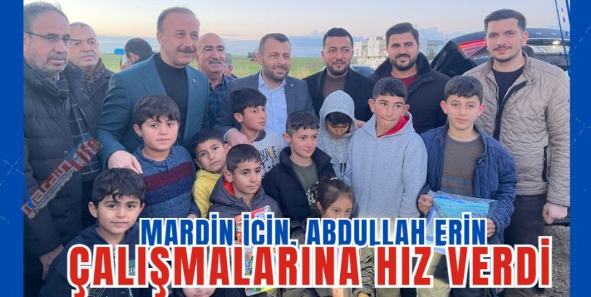 Mardin için Abdullah Erin, çalışmalarına hız verdi