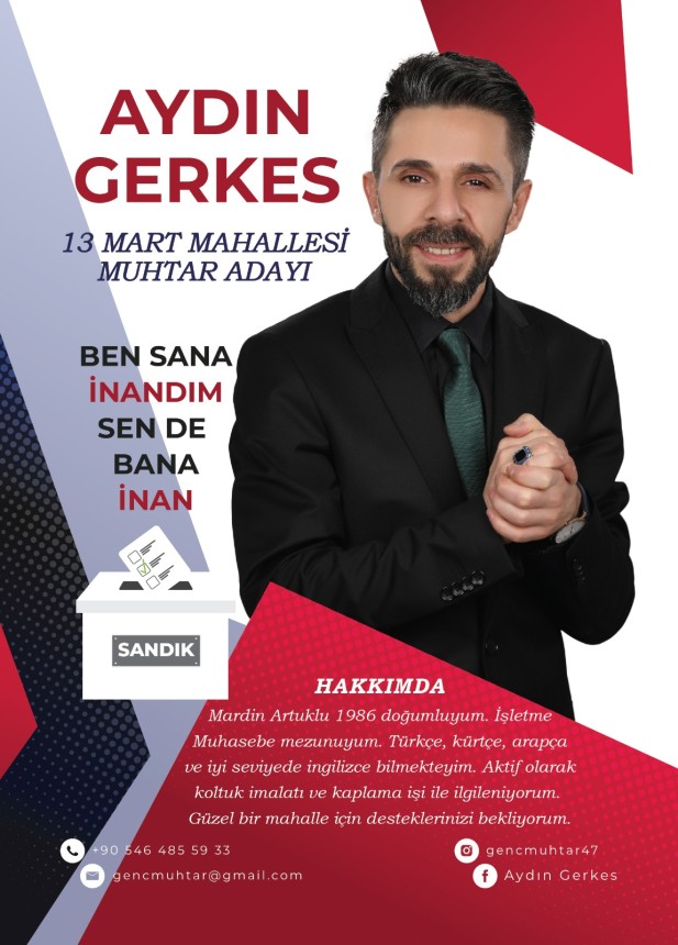 Aydın Gerkes adaylığını açıkladı