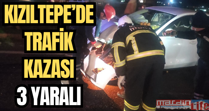 Kızıltepe’de trafik kazası: 3 yaralı