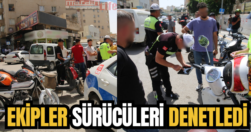 Mardin'de Polis ekipleri sürücüleri denetledi