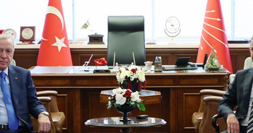 Cumhurbaşkanı Erdoğan, CHP Genel Başkanı Özel'le görüştü