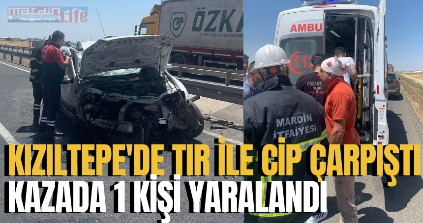 Kızıltepe’de trafik kazasında 1 kişi yaralandı