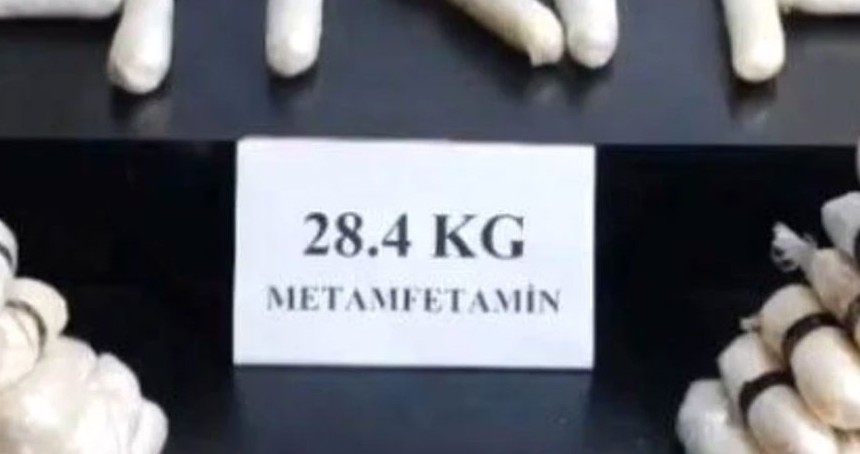 Hakkari'de 28 kilo metamfetamin ele geçirildi