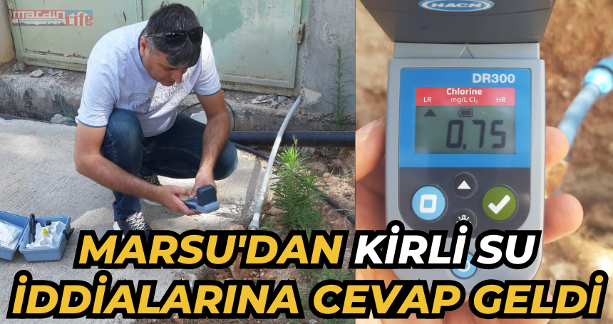 MARSU'dan 'Kirli su' iddialarına cevap geldi