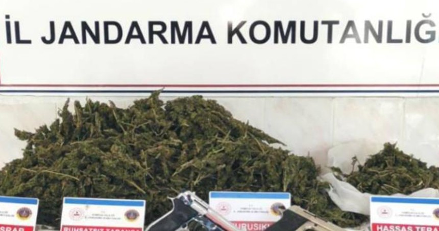 Samsun'da 5,5 kilogram kubar esrar ele geçirildi