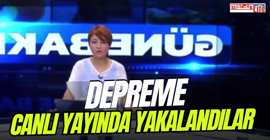 Depreme canlı yayında yakalandı