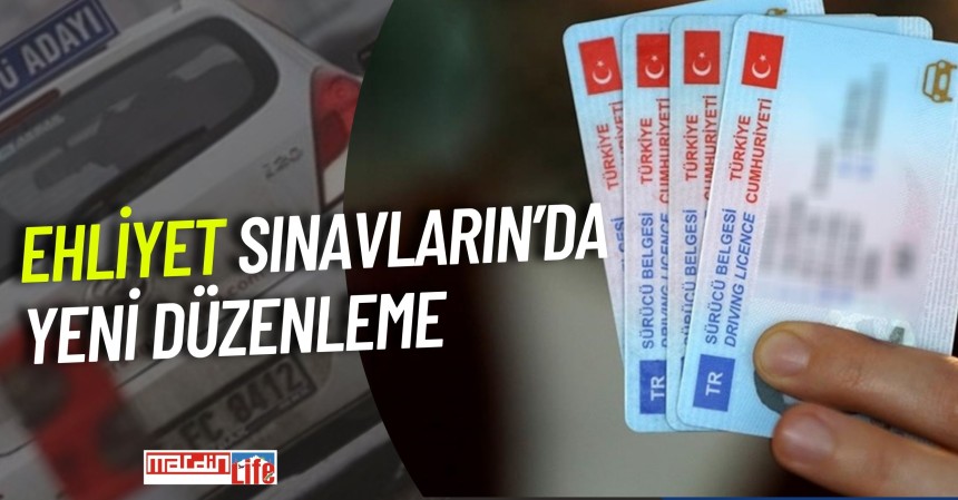 Ehliyet sınavlarına yeni düzenleme