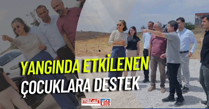 Yangından Etkilenen Çocuklara Destek