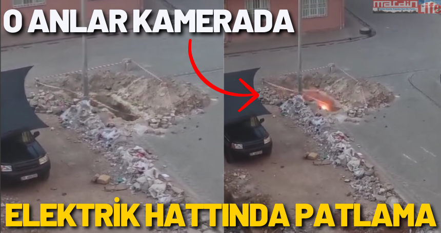 Elektrik hattında patlama! O anlar kamerada