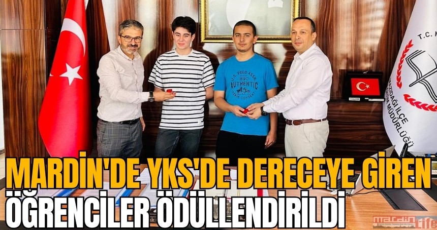 Mardin'de YKS'de dereceye giren öğrenciler ödüllendirildi