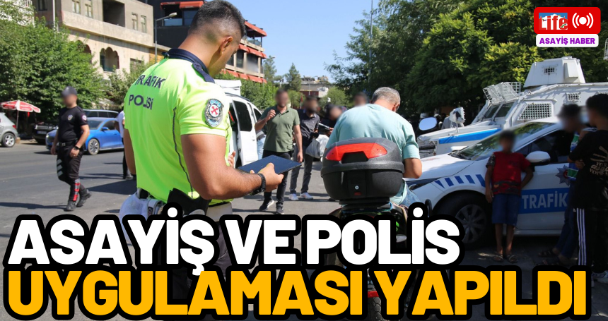 Mardin'de asayiş ve polis uygulaması yapıldı