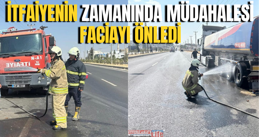 İtfaiyenin zamanında müdahalesi faciayı önledi