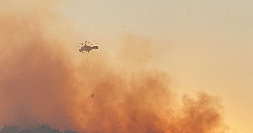 Çanakkale'de orman yangını 