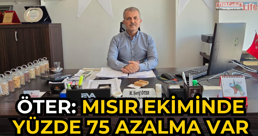 Öter: Mısır ekiminde yüzde 75 azalma var