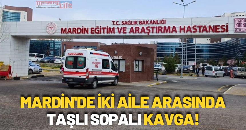 Mardin'de iki aile arasında taşlı sopalı kavga!